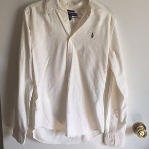 Off White RL Polo Button Down Shirt Women’s